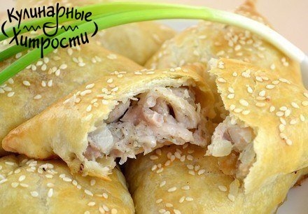 КУРИНОЕ МЯСО В СЛОЁНОМ ТЕСТЕ КУРИНОЕ МЯСО В СЛОЁНОМ ТЕСТЕ