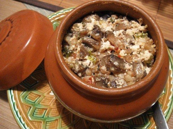 Рецепт: Гречка из горшка Рецепт: Гречка из горшка