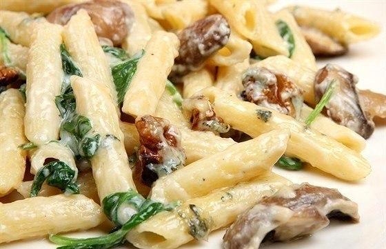 Рецепт: Макароны с грибами и курицей Рецепт: Макароны с грибами и курицей