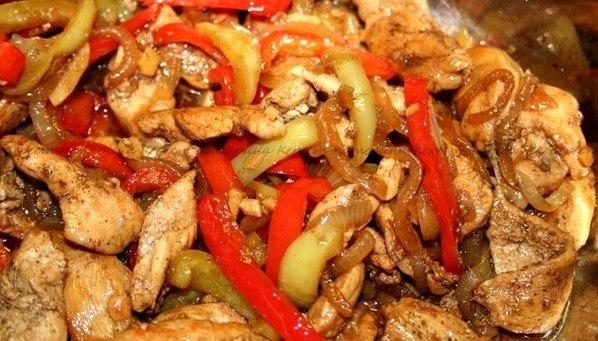 Рецепт: Курица с овощами Рецепт: Курица с овощами
