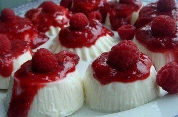 Рецепт: Панна-котта с клубникой. Рецепт: Панна-котта с клубникой.