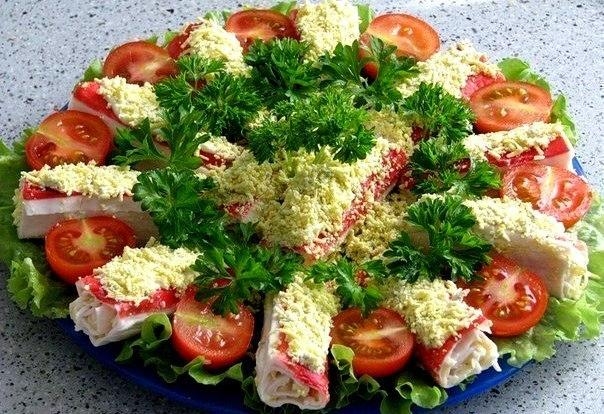 Рецепт: Крабовые палочки "Очаровашки" Рецепт: Крабовые палочки "Очаровашки"