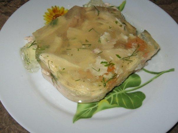 Рецепт: Куриный холодец Рецепт: Куриный холодец