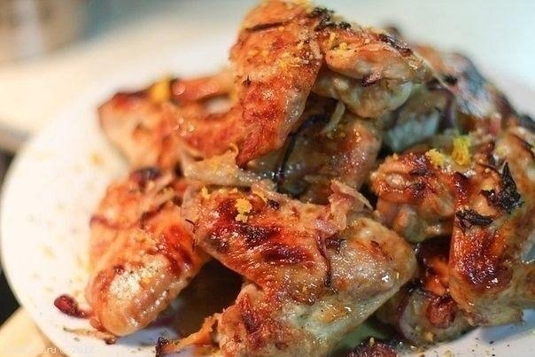 Рецепт: Куриные крылья в апельсиновом маринаде Рецепт: Куриные крылья в апельсиновом маринаде