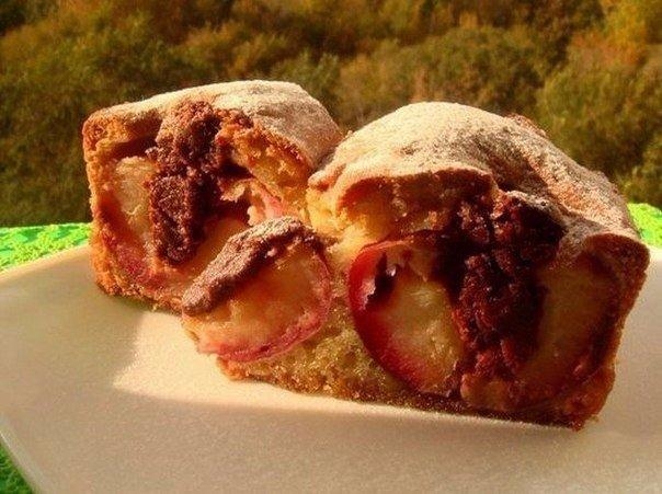 Рецепт: Пирог "Яблочки с шоколадом" Рецепт: Пирог "Яблочки с шоколадом"