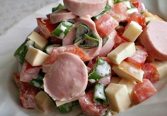 Рецепт: Салат "Баварский" Рецепт: Салат "Баварский"