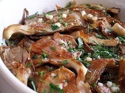 Рецепт: Вешенки в чесночном маринаде Рецепт: Вешенки в чесночном маринаде