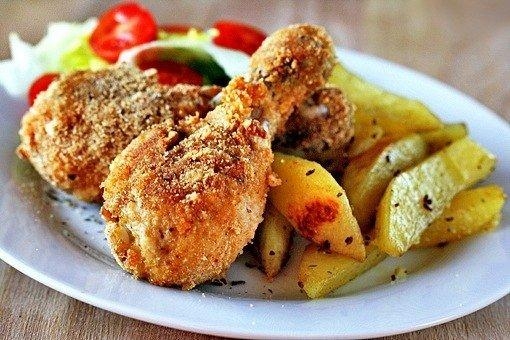 Рецепт: Хрустящие куриные ножки Рецепт: Хрустящие куриные ножки