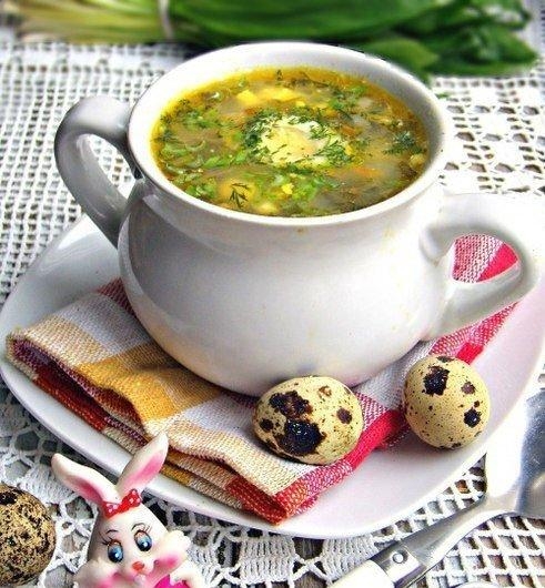 Рецепт: Зелёные щи Рецепт: Зелёные щи