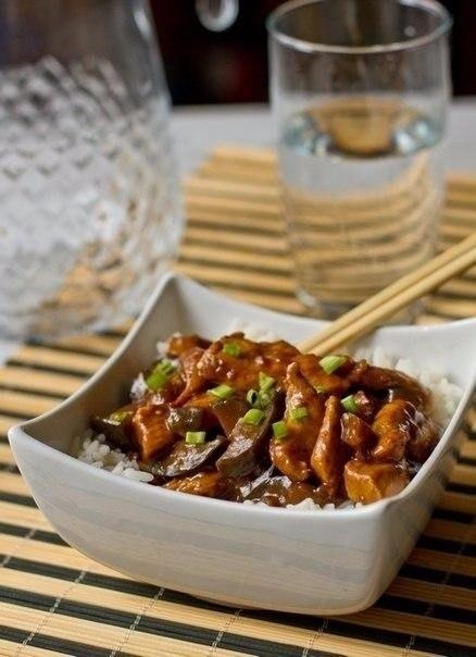 Рецепт: Курица с баклажанами по-китайски Рецепт: Курица с баклажанами по-китайски