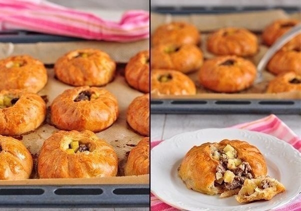 Рецепт: Вак балиш (маленькие пироги с мясом и картошкой) Рецепт: Вак балиш (маленькие пироги с мясом и картошкой)
