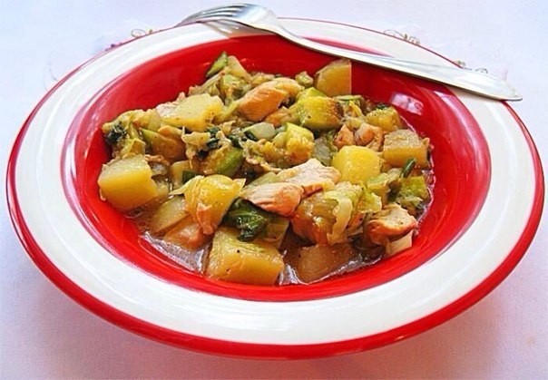 Рецепт: Рагу овощное с курицей