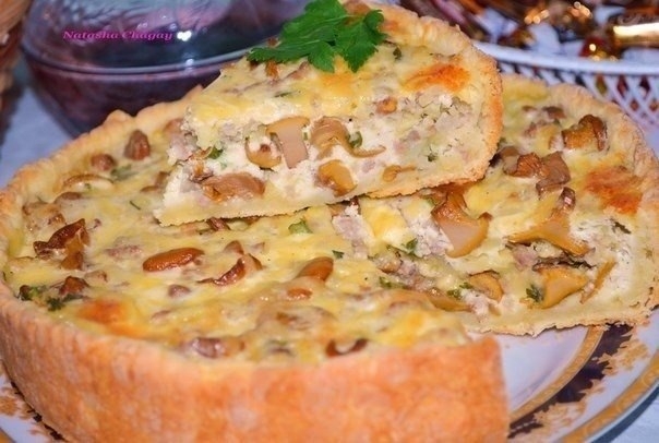Рецепт: Пирог с лисичками