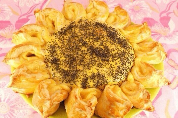 Рецепт: ПИРОГ С МЯСОМ И СЫРОМ *ПОДСОЛНУХ* Рецепт: ПИРОГ С МЯСОМ И СЫРОМ *ПОДСОЛНУХ*