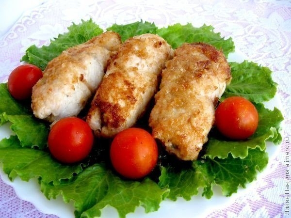 Рецепт: КУРИНЫЕ РУЛЕТИКИ С ГРИБАМИ