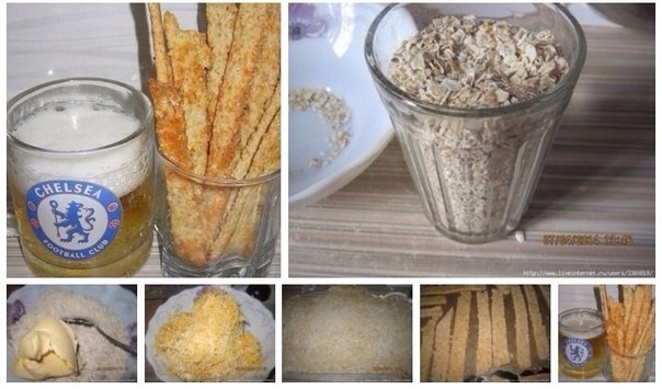 Рецепт: Овсяные палочки с сыром