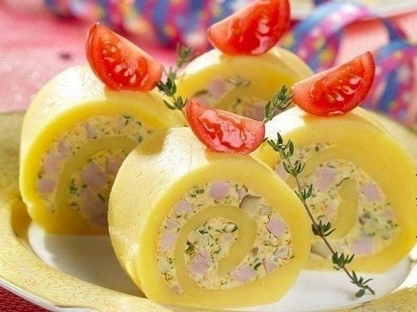 Рецепт: Сырный рулет
