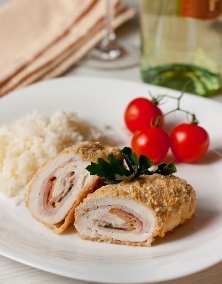 Рецепт: Куриное филе Le Cordon Bleu. Рецепт: Куриное филе Le Cordon Bleu.