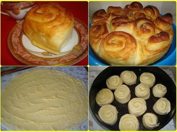 Нежные булочки-улитки с молочной заливкой Нежные булочки-улитки с молочной заливкой