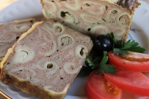 Запеканка с печенью и макаронами. Запеканка с печенью и макаронами.