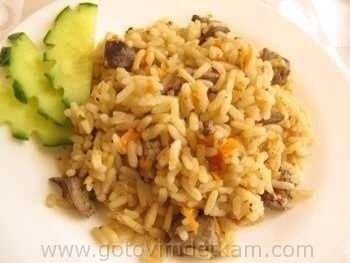 Куриная печень с рисом. Куриная печень с рисом.