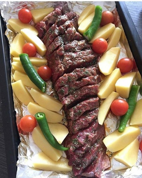 Мясо маринованное в соевом соусе Мясо маринованное в соевом соусе