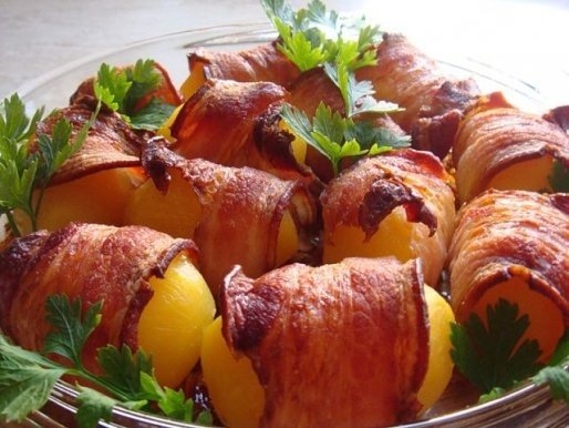 Печеный картофель с беконом Печеный картофель с беконом
