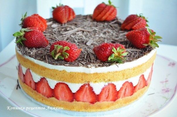 МОЙ ВАРИАНТ ТОРТА FRAISIER