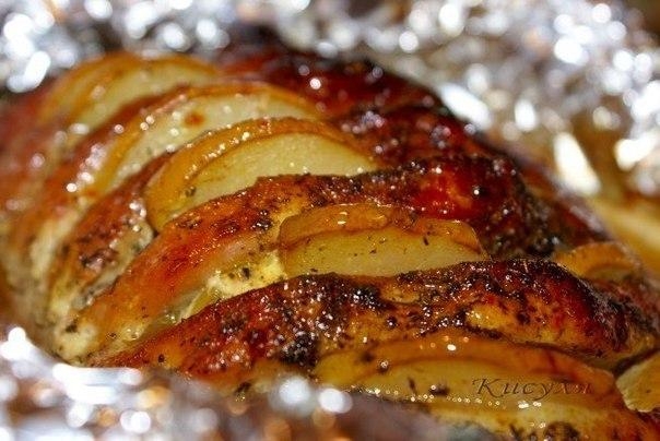 Свинина запеченная с грушей. Свинина запеченная с грушей.