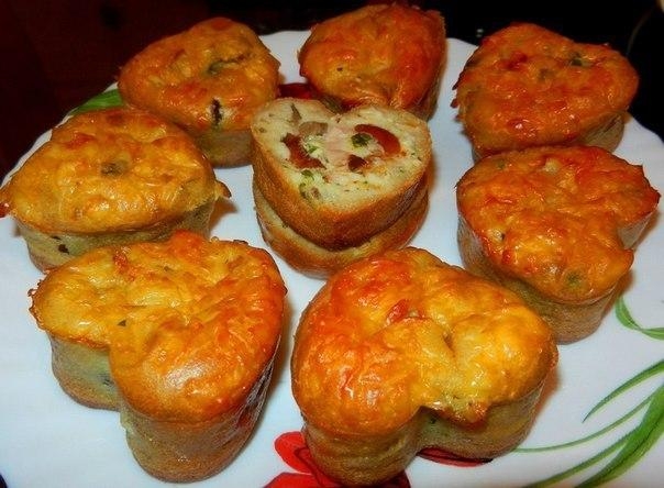 Блинные кексы с начинкой. Блинные кексы с начинкой.