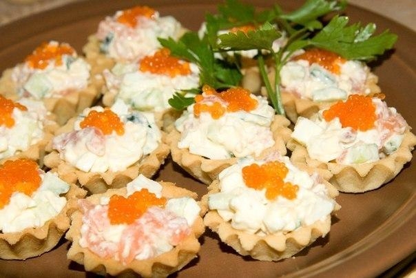 Вкусный салатик в корзиночках Вкусный салатик в корзиночках