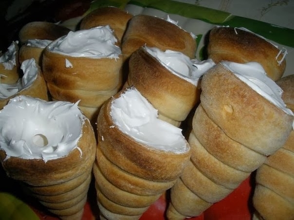 Слоёные трубочки с белковым кремом! Слоёные трубочки с белковым кремом!