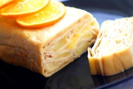 "Блинный пирог с яблоками" "Блинный пирог с яблоками"