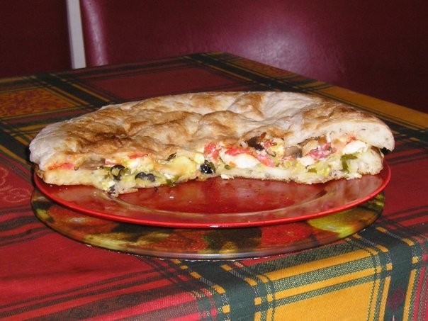 Быстрая "пицца" (пирог) из лаваша