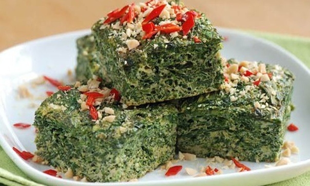 Кюкю с зеленью