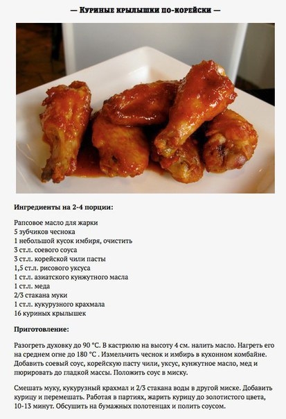 Самые вкусные крылышки разных кухонь мира Самые вкусные крылышки разных кухонь мира