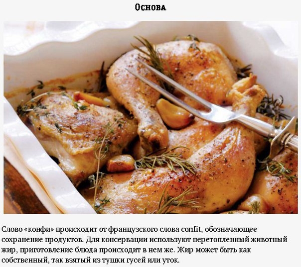 Конфи: крестьянское блюдо, ставшее образцом высокой кухни Конфи: крестьянское блюдо, ставшее образцом высокой кухни