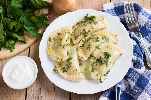 Вареники с картофелем и беконом Вареники с картофелем и беконом
