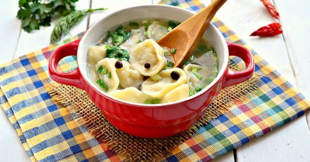 Суповые пельмешки с мясным фаршем Суповые пельмешки с мясным фаршем