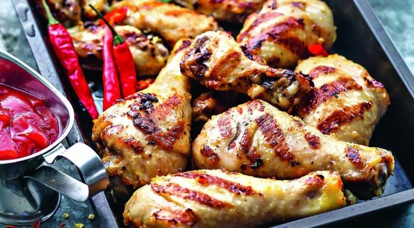 Куриные крылышки и ножки-гриль