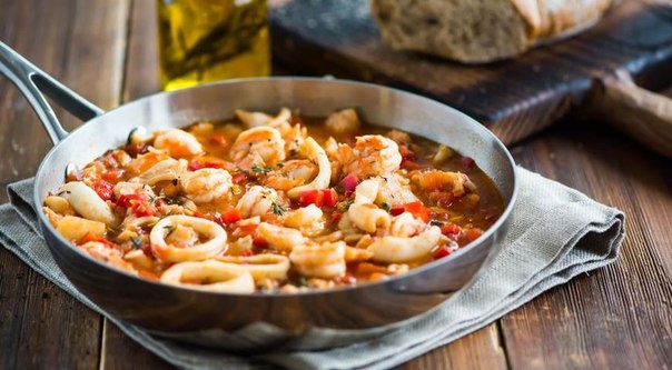 Рагу из трески и морепродуктов Рагу из трески и морепродуктов