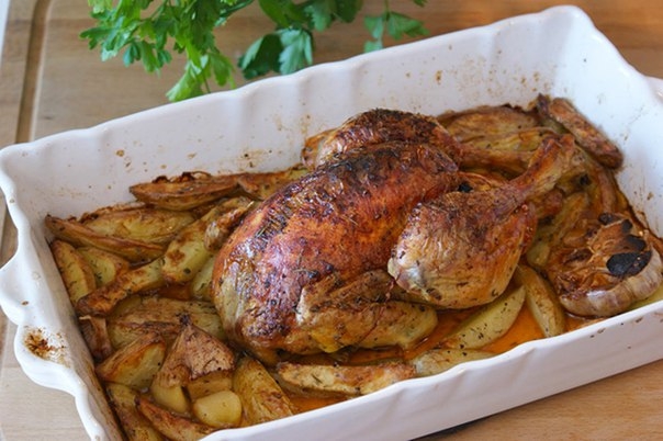 Курица с чоризо и картофелем Курица с чоризо и картофелем