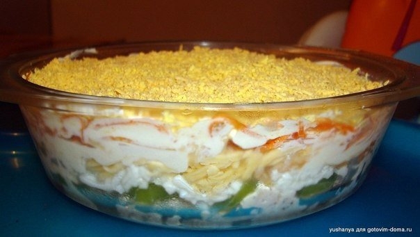 Салат из курицы с корейской морковью и киви Салат из курицы с корейской морковью и киви