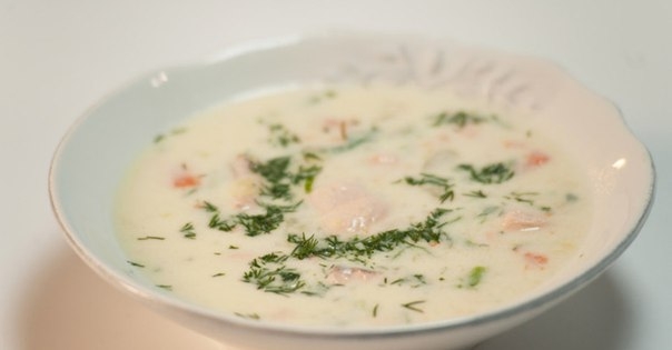 Финская уха с кетой Финская уха с кетой