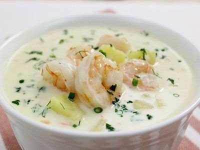 Сырный суп с креветками. Сырный суп с креветками.