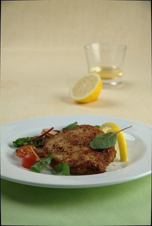 Шницель из курицы с арахисом Шницель из курицы с арахисом