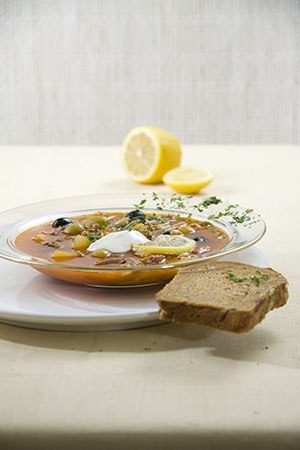 Солянка с грудинкой Солянка с грудинкой