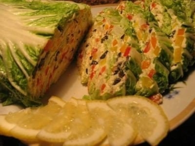 Закуска "Пекинская мозаика" - просто, красиво и нереально вкусно!!! Закуска "Пекинская мозаика" - просто, красиво и нереально вкусно!!!