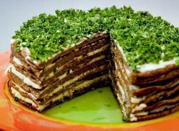 Самый вкусный печеночный торт из говяжьей печени Самый вкусный печеночный торт из говяжьей печени