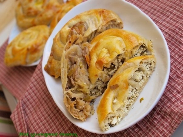 Вертуты с брынзой и капустой